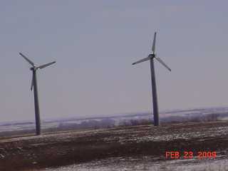 windturbines in Zuid-Dakota